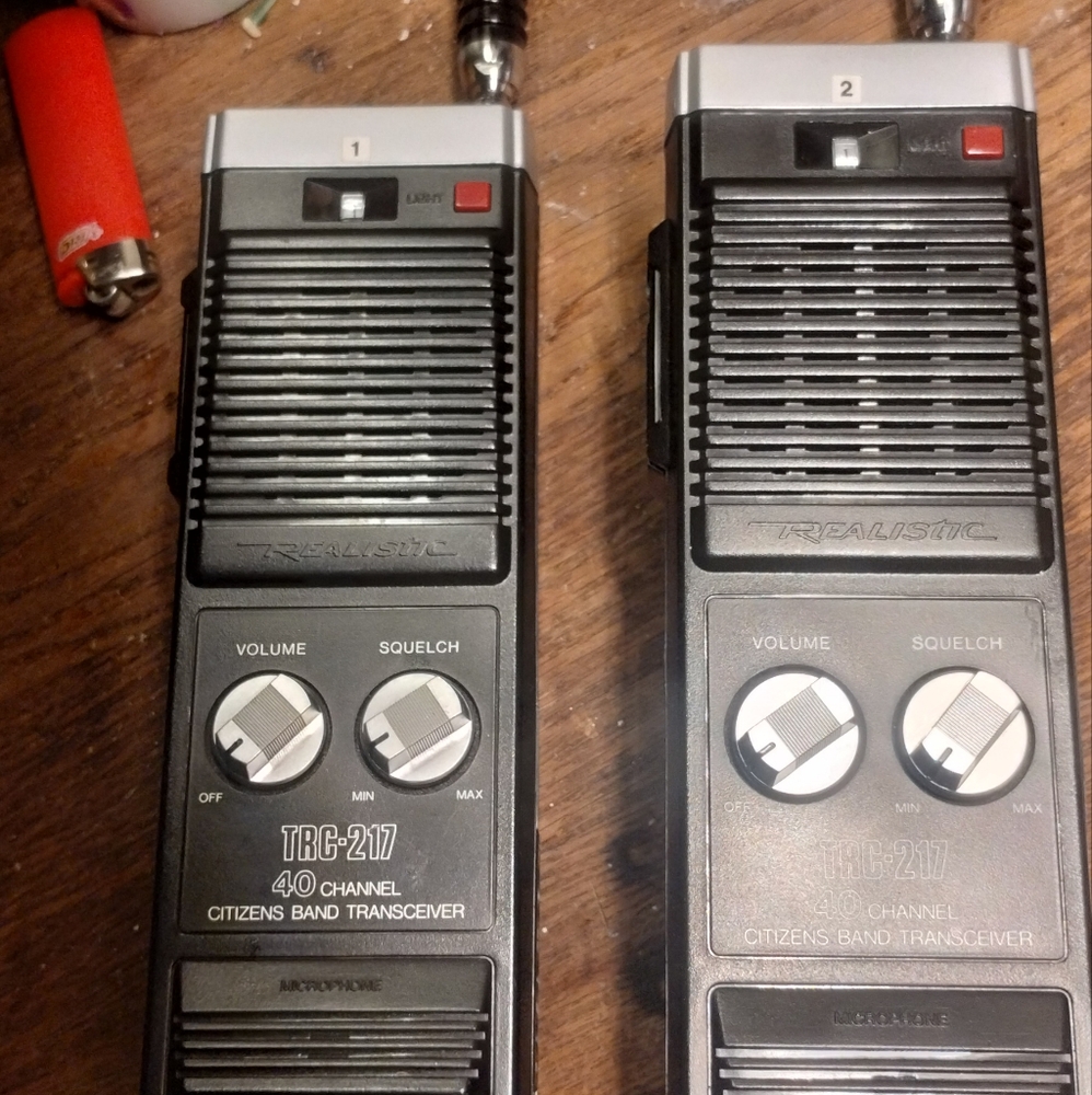 Vintage Realistic 2 Way Handheld Radios